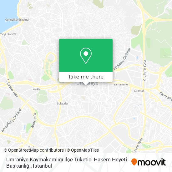 Ümraniye Kaymakamlığı İlçe Tüketici Hakem Heyeti Başkanlığı map