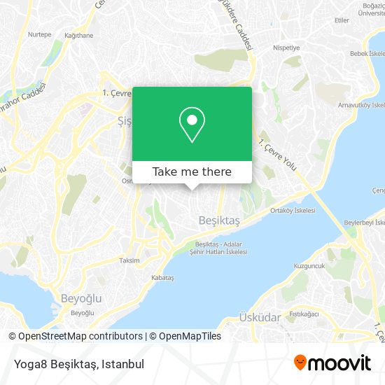 Yoga8 Beşiktaş map