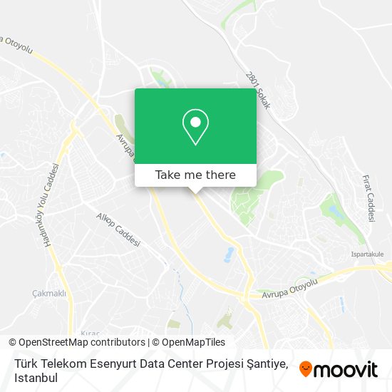 Türk Telekom Esenyurt Data Center Projesi Şantiye map