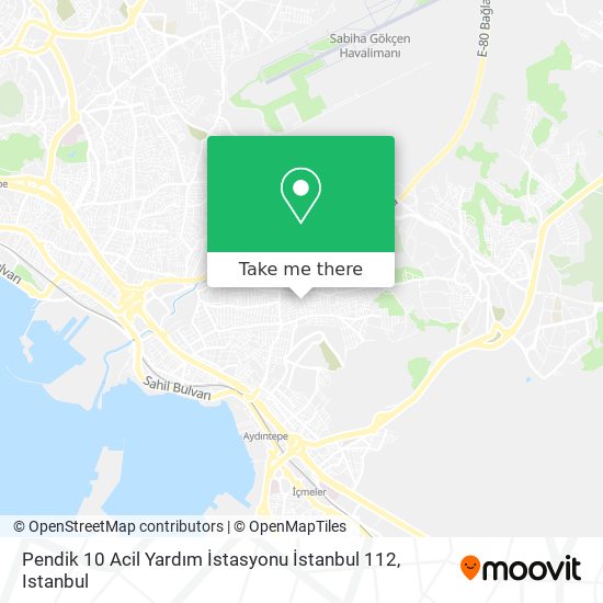 Pendik 10 Acil Yardım İstasyonu İstanbul 112 map