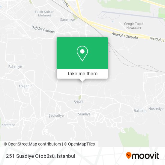 251 Suadiye Otobüsü map