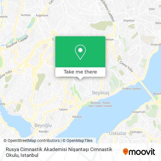 Rusya Cimnastik Akademisi Nişantaşı Cimnastik Okulu map