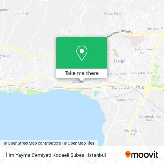 İlim Yayma Cemiyeti Kocaeli Şubesi map