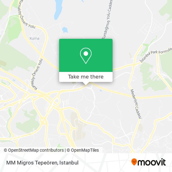 MM Migros Tepeören map
