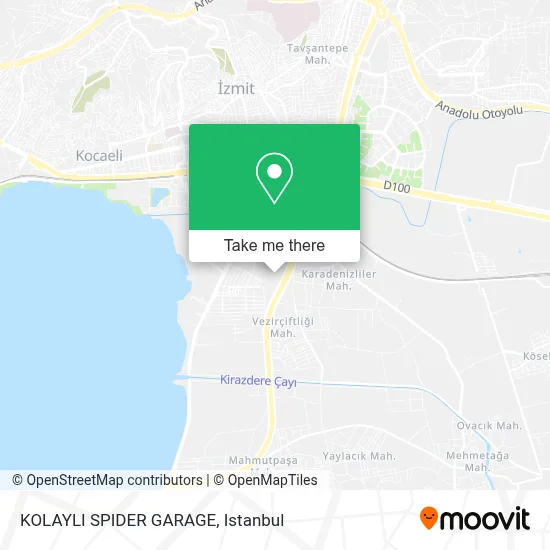 KOLAYLI SPIDER GARAGE map