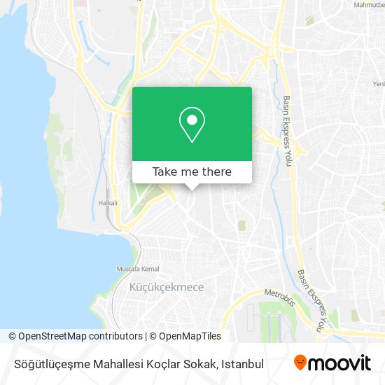 Söğütlüçeşme Mahallesi Koçlar Sokak map