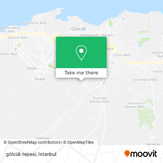 gölcük tepesi map
