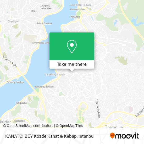 KANATÇI BEY Közde Kanat & Kebap map