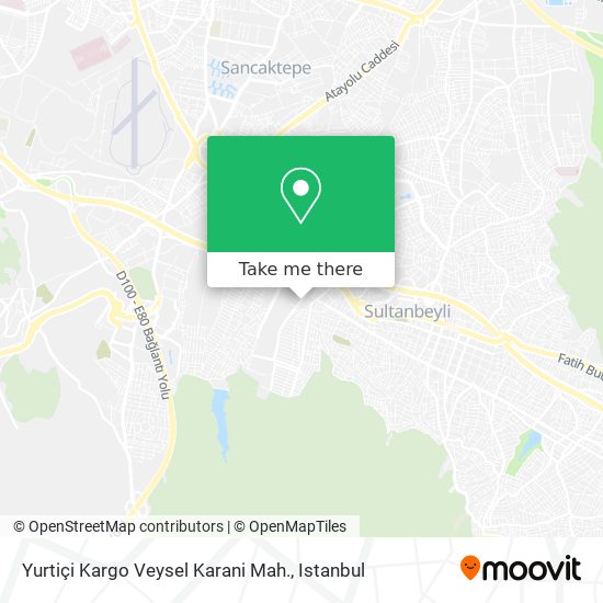 Yurtiçi Kargo Veysel Karani Mah. map