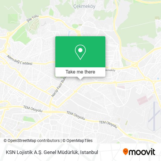 KSN Lojistik A.Ş. Genel Müdürlük map