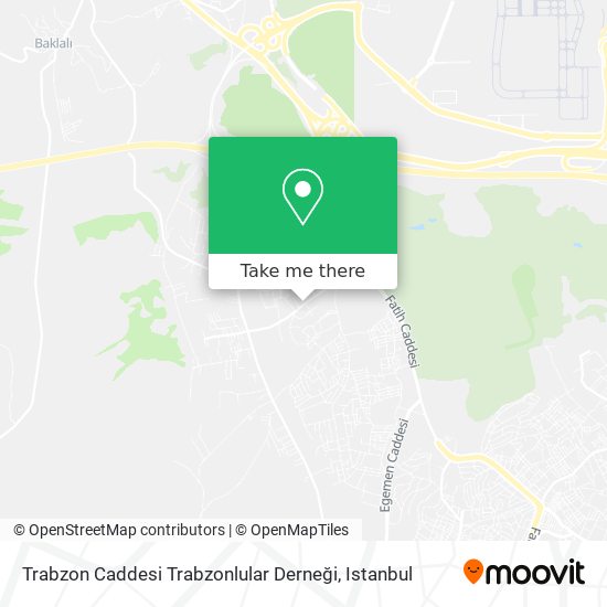 Trabzon Caddesi Trabzonlular Derneği map