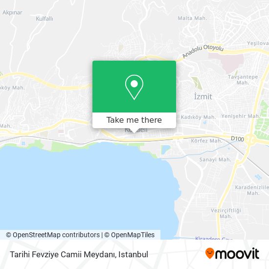 Tarihi Fevziye Camii Meydanı map