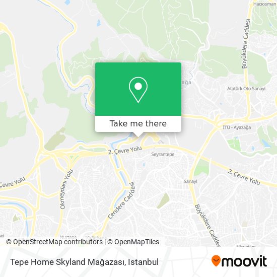 Tepe Home Skyland Mağazası map