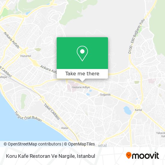 Koru Kafe Restoran Ve Nargile map