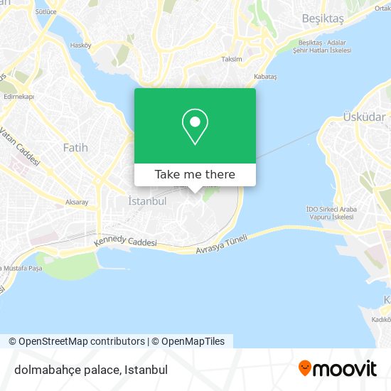 dolmabahçe palace map