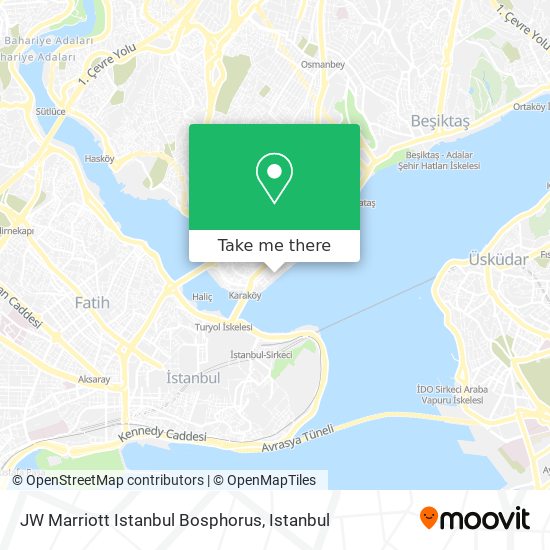 JW Marriott Istanbul Bosphorus map