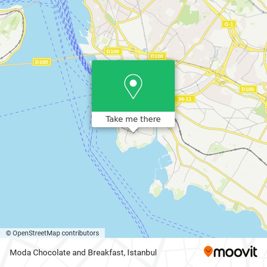 Moda Chocolate and Breakfast map