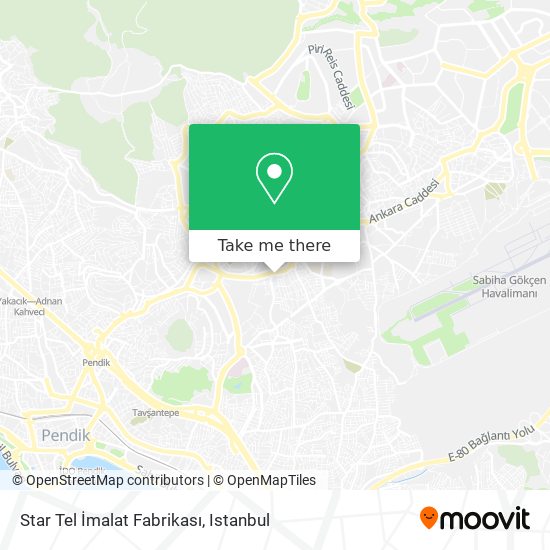 Star Tel İmalat Fabrikası map