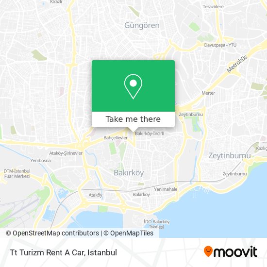 Tt Turizm Rent A Car map