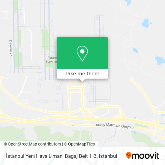 İstanbul Yeni Hava Limanı Bagaj Belt 1 B map