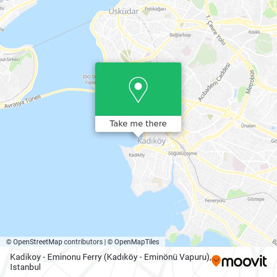 Kadikoy - Eminonu Ferry (Kadıköy - Eminönü Vapuru) map
