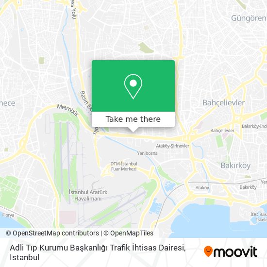 Adli Tıp Kurumu Başkanlığı Trafik İhtisas Dairesi map