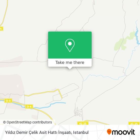 Yıldız Demir Çelik Asit Hattı İnşaatı map