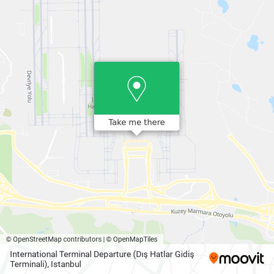 International Terminal Departure (Dış Hatlar Gidiş Terminali) map