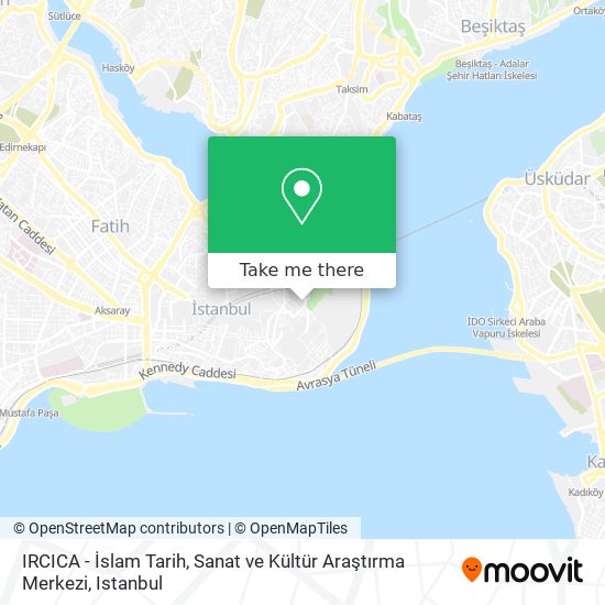 IRCICA - İslam Tarih, Sanat ve Kültür Araştırma Merkezi map