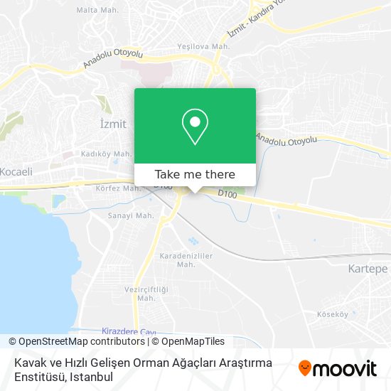 Kavak ve Hızlı Gelişen Orman Ağaçları Araştırma Enstitüsü map