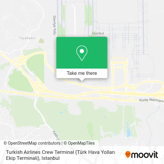 Turkish Airlines Crew Terminal (Türk Hava Yolları Ekip Terminali) map
