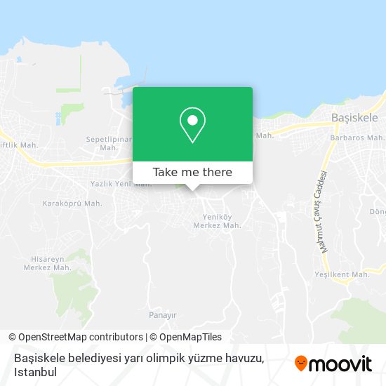 Başiskele belediyesi yarı olimpik yüzme havuzu map