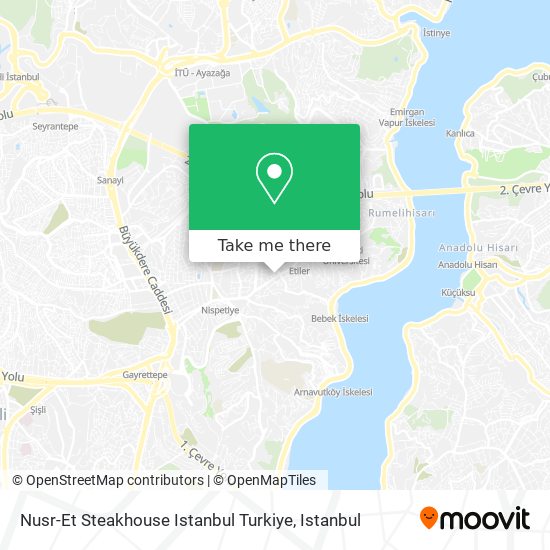 Nusr-Et Steakhouse Istanbul Turkiye map