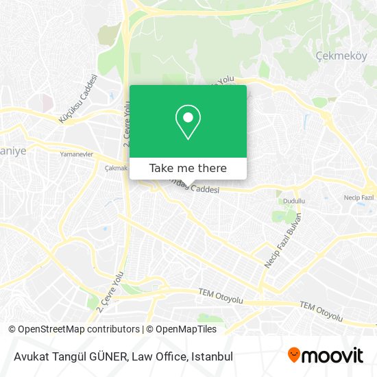 Avukat Tangül GÜNER, Law Office map