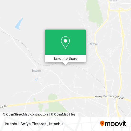 Istanbul-Sofya Ekspresi map
