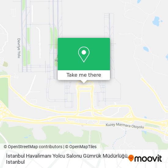 İstanbul Havalimanı Yolcu Salonu Gümrük Müdürlüğü map