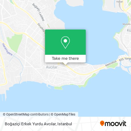 Boğaziçi Erkek Yurdu Avcılar map