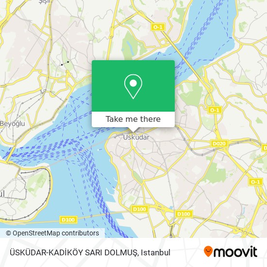 ÜSKÜDAR-KADİKÖY SARI DOLMUŞ map