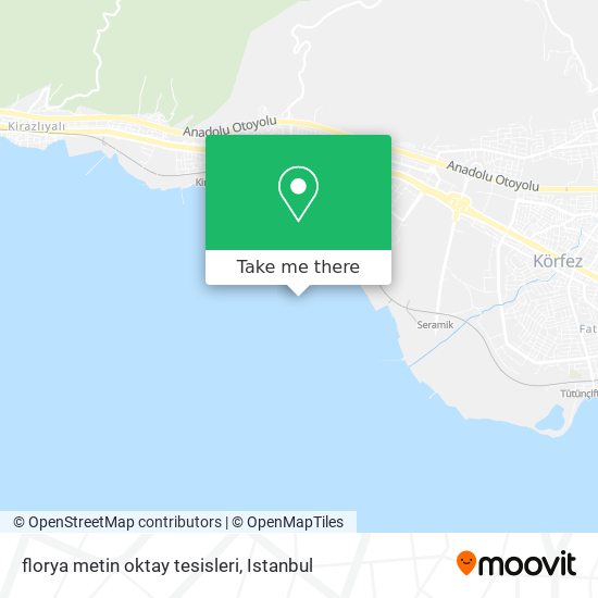 florya metin oktay tesisleri map
