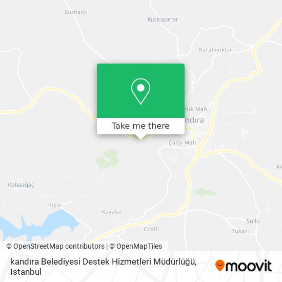 kandıra Belediyesi Destek Hizmetleri Müdürlüğü map