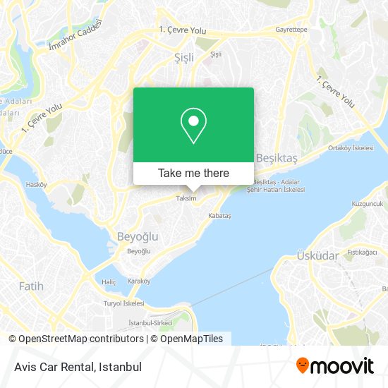 Avis Car Rental map