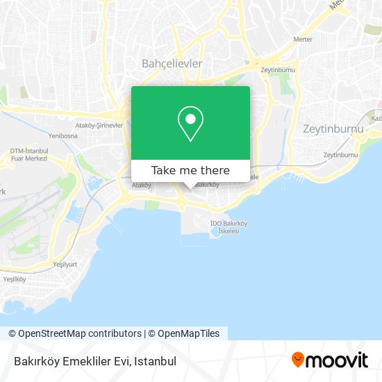 Bakırköy Emekliler Evi map