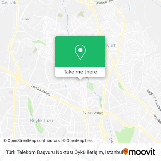 Türk Telekom Başvuru Noktası Öykü İletişim map