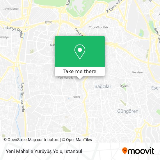 Yeni Mahalle Yürüyüş Yolu map