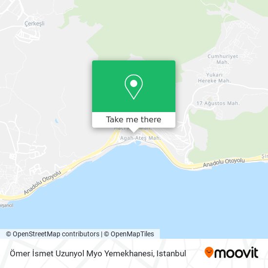 Ömer İsmet Uzunyol Myo Yemekhanesi map
