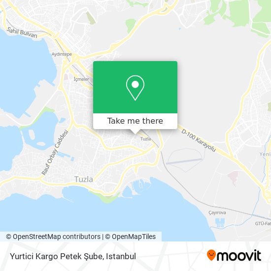 Yurtici Kargo Petek Şube map