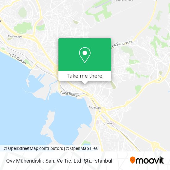 Qvv Mühendislik San. Ve Tic. Ltd. Şti. map
