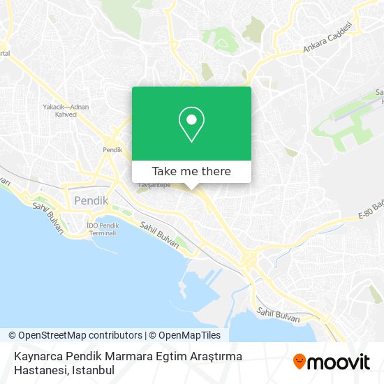 Kaynarca Pendik Marmara Egtim Araştırma Hastanesi map