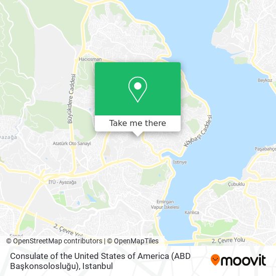 Consulate of the United States of America (ABD Başkonsolosluğu) map