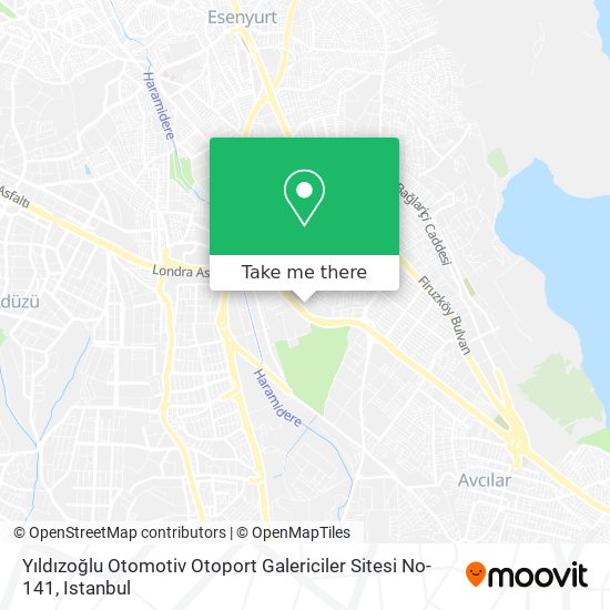 Yıldızoğlu Otomotiv Otoport Galericiler Sitesi No-141 map